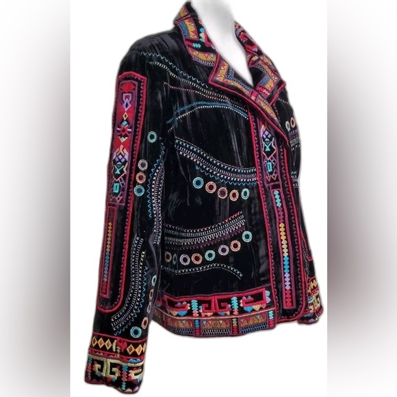 Coldwater Creek Black Blazer with Embroidery - Picture 5 of 7